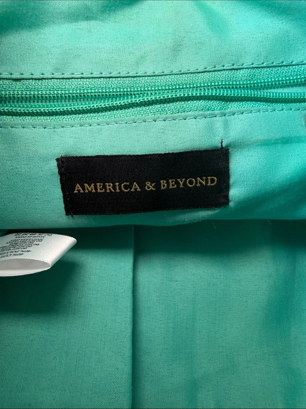 America & Beyond Teal Canvas Backpack Tote - Women's Casual Bag